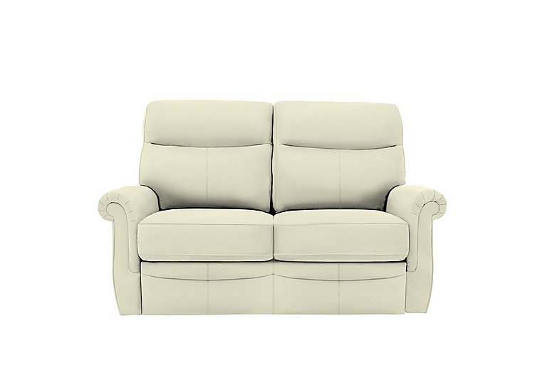 G Plan - Avon 2 Seater Leather Sofa - No Recliner - Cambridge Chalk