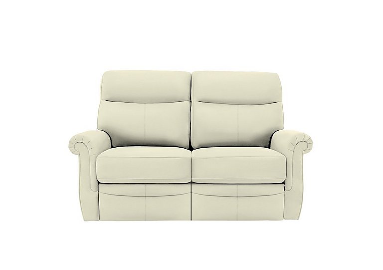 G Plan - Avon 2 Seater Leather Power Recliner Sofa - Cambridge Chalk