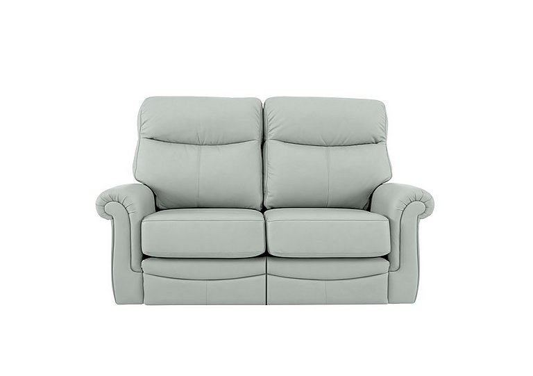 G Plan - Avon 2 Seater Leather Manual Recliner Sofa - Cambridge Grey