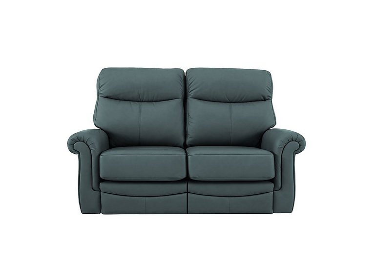 G Plan - Avon 2 Seater Leather Manual Recliner Sofa - Cambridge Petrol Blue