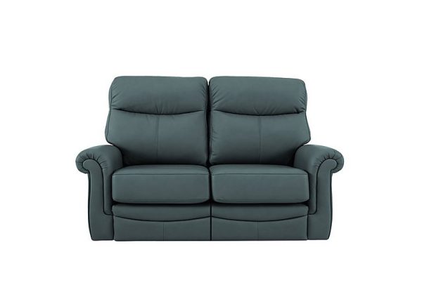 G Plan  Avon 2 Seater Leather Power Recliner Sofa  Cambridge Petrol Blue | Bed Sava