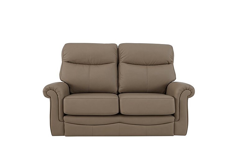 G Plan - Avon 2 Seater Leather Sofa - No Recliner - Cambridge Taupe