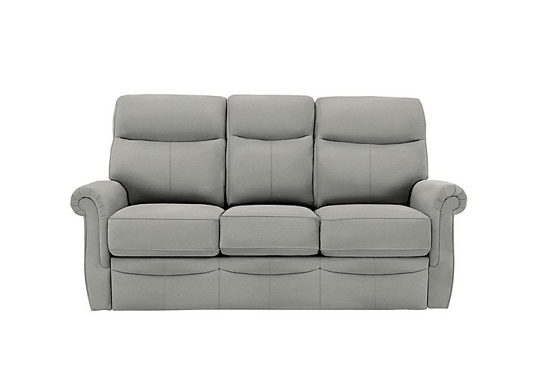 G Plan  Avon 3 Seater Leather Sofa  No Recliner  Texas Charcoal | Bed Sava
