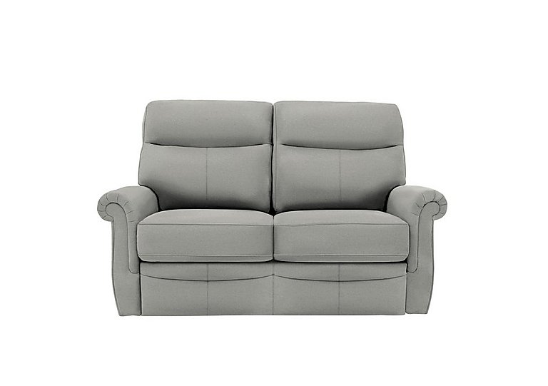 G Plan  Avon 2 Seater Leather Sofa  No Recliner  Texas Charcoal | Bed Sava