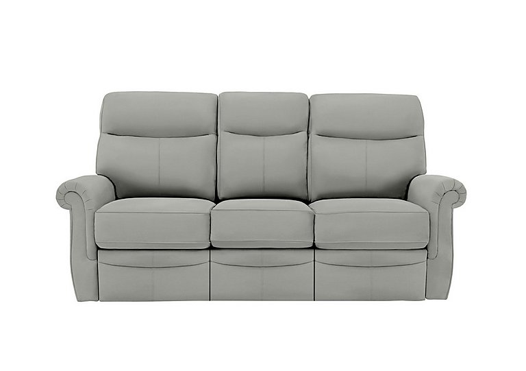 G Plan  Avon 3 Seater Leather Power Recliner Sofa  Texas Charcoal | Bed Sava