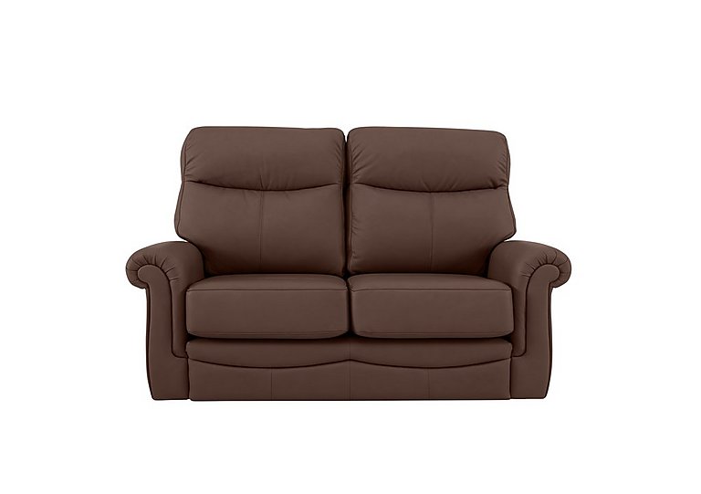 G Plan - Avon 2 Seater Leather Sofa - No Recliner - Capri Oak