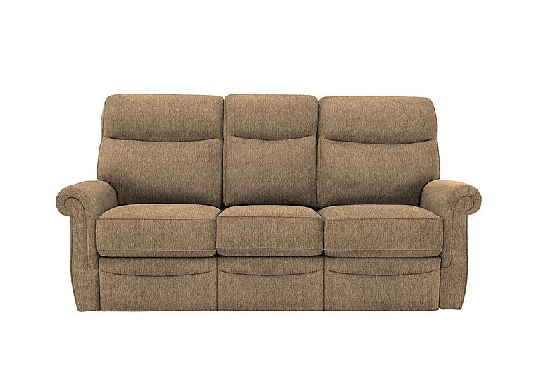 G Plan  Avon 3 Seater Fabric Manual Recliner Sofa  Boucle Cocoa | Bed Sava