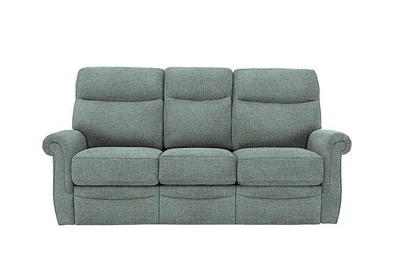 G Plan  Avon 3 Seater Fabric Manual Recliner Sofa  Dapple Kingfisher | Bed Sava