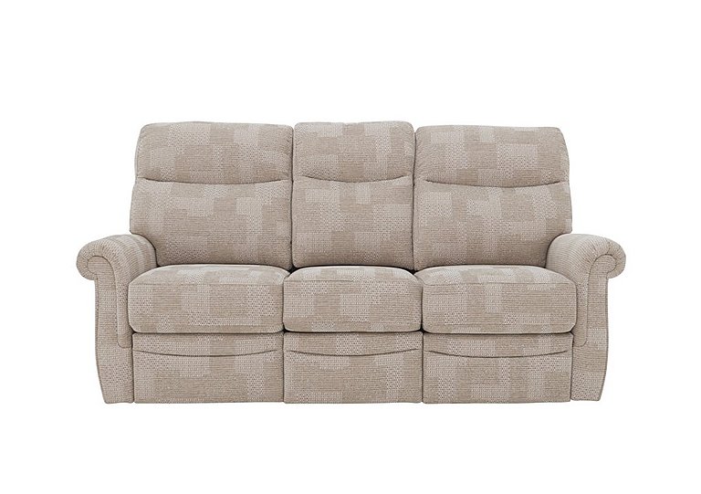 G Plan  Avon 3 Seater Fabric Manual Recliner Sofa  Faro Mist | Bed Sava
