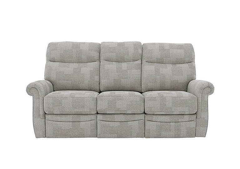 G Plan  Avon 3 Seater Fabric Manual Recliner Sofa  Faro Sky | Bed Sava