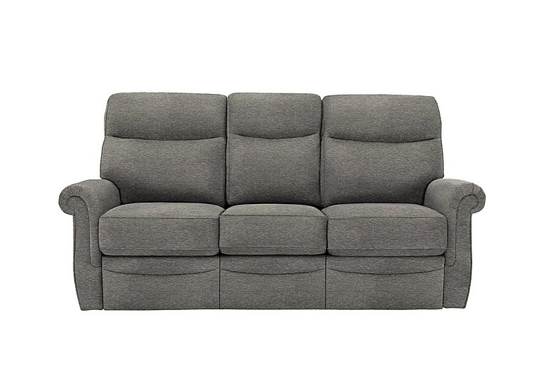 G Plan  Avon 3 Seater Fabric Manual Recliner Sofa  Mirage Slate | Bed Sava