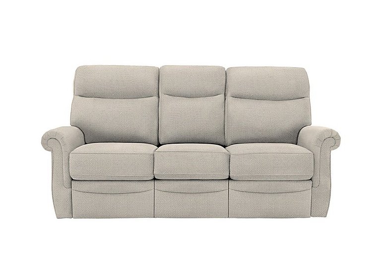 G Plan  Avon 3 Seater Fabric Manual Recliner Sofa  Nebular Blush | Bed Sava