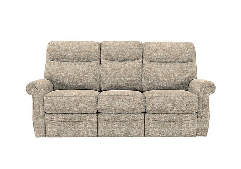 G Plan  Avon 3 Seater Fabric Manual Recliner Sofa  Kampala Beige | Bed Sava