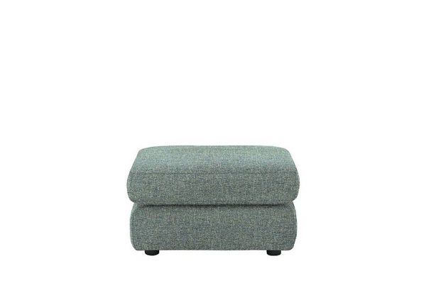 G Plan  Avon Fabric Storage Footstool  Dapple Kingfisher | Bed Sava