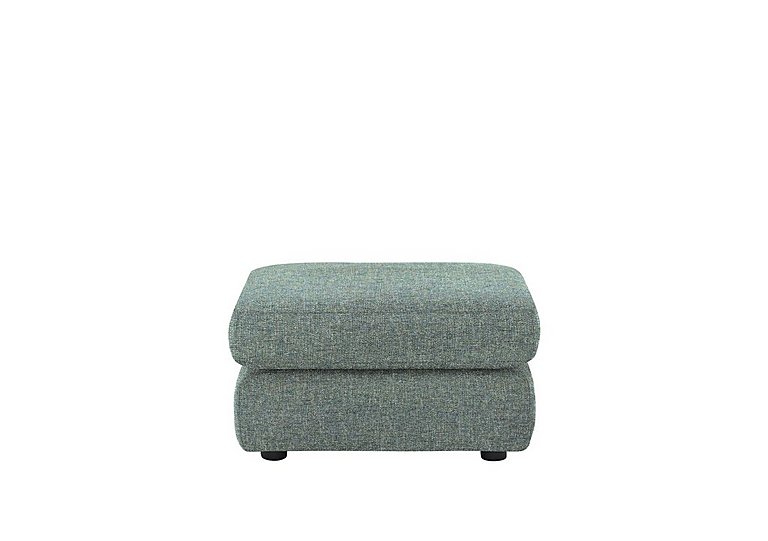 G Plan - Avon Fabric Storage Footstool - Dapple Kingfisher