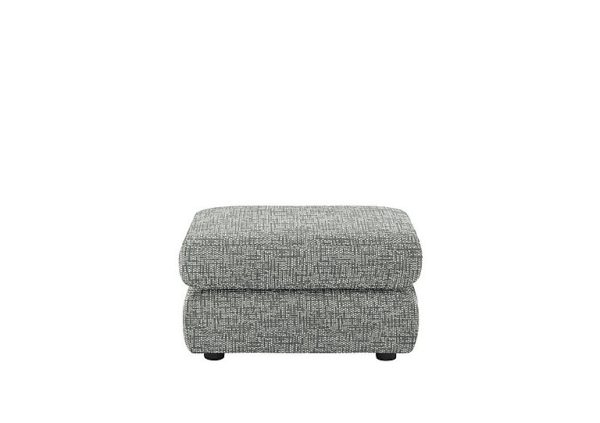 G Plan  Avon Fabric Storage Footstool  Remco Light Grey | Bed Sava
