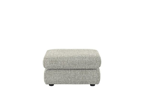 G Plan  Avon Fabric Storage Footstool  Waffle Smoke | Bed Sava