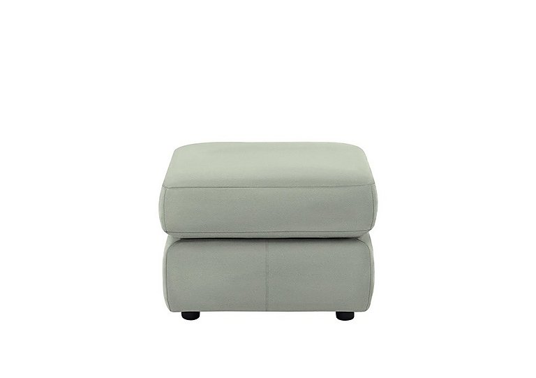 G Plan - Avon Leather Footstool - Cambridge Grey