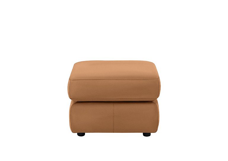 G Plan - Avon Leather Footstool - Cambridge Tan