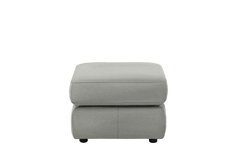 G Plan - Avon Leather Footstool - Texas Charcoal