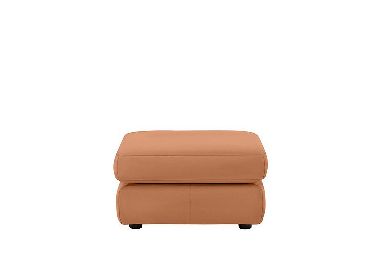 G Plan - Avon Leather Storage Footstool - Texas Tan