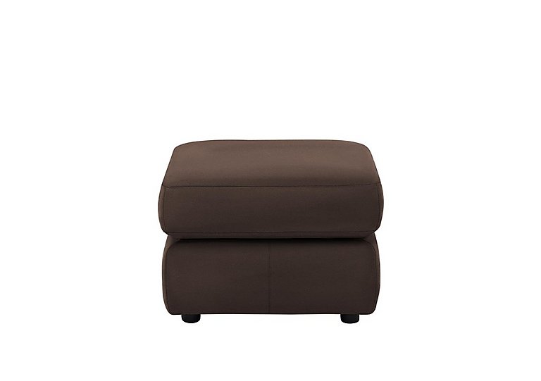 G Plan - Avon Leather Footstool - Capri Chocolate