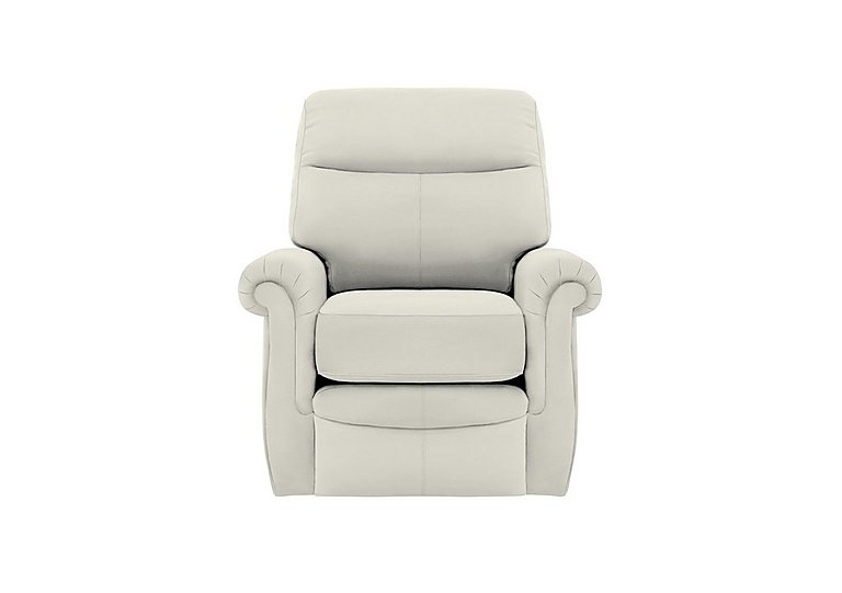 G Plan  Avon NC Leather Armchair  Oxford Light Grey | Bed Sava