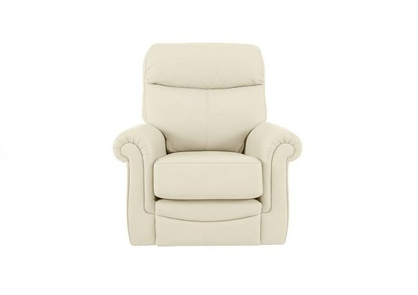 G Plan  Avon Leather Recliner Armchair  Cambridge Chalk | Bed Sava