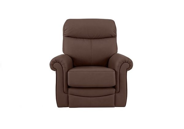 G Plan  Avon Leather Power Recliner Armchair  Capri Oak | Bed Sava