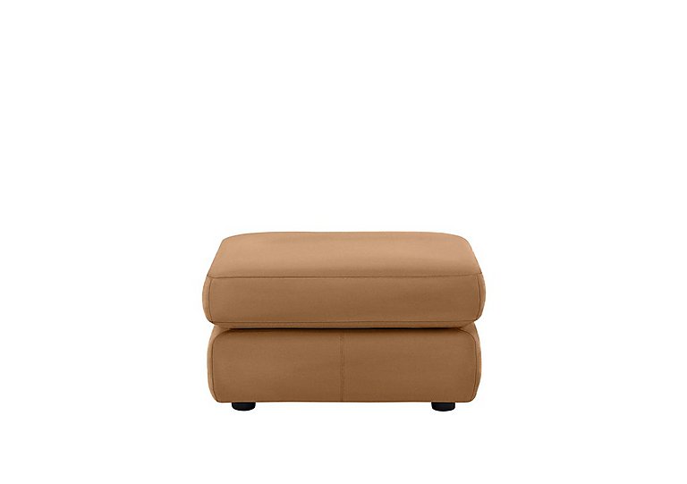 G Plan - Avon Leather Storage Footstool - Cambridge Tan