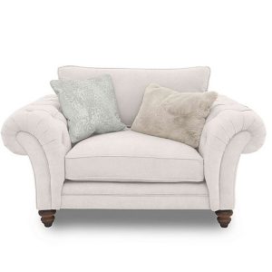 Boutique Collection  Blenheim Classic Back Snuggler  Darwin Ivory with Walnut Feet | Bed Sava