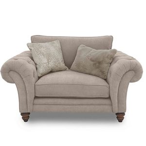Boutique Collection  Blenheim Classic Back Snuggler  Darwin Mink with Walnut Feet | Bed Sava