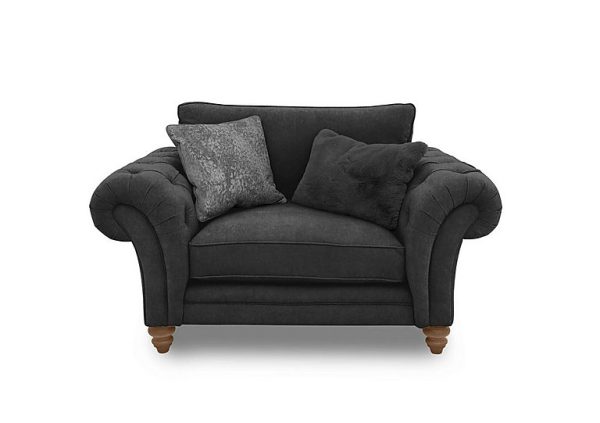 Boutique Collection  Blenheim Classic Back Snuggler  Darwin Raven with Oak Feet | Bed Sava