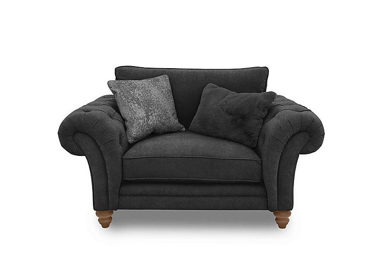 Boutique Collection - Blenheim Classic Back Snuggler - Darwin Raven with Oak Feet