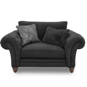 Boutique Collection  Blenheim Classic Back Snuggler  Darwin Raven with Walnut Feet | Bed Sava