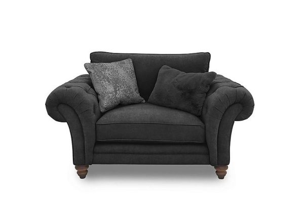 Boutique Collection  Blenheim Classic Back Snuggler  Darwin Raven with Walnut Feet | Bed Sava