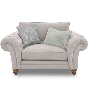 Boutique Collection  Blenheim Classic Back Snuggler  Darwin Silver with Oak Feet | Bed Sava