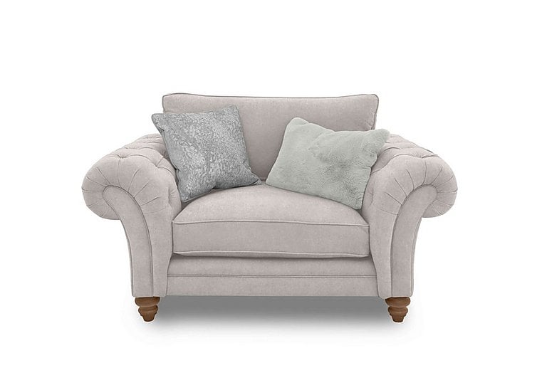 Boutique Collection - Blenheim Classic Back Snuggler - Darwin Silver with Oak Feet