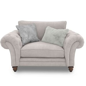 Boutique Collection  Blenheim Classic Back Snuggler  Darwin Silver with Walnut Feet | Bed Sava