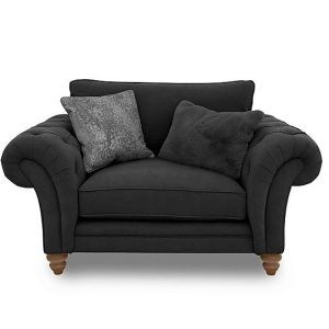 Boutique Collection  Blenheim Classic Back Snuggler  Marlborough Raven with Oak Feet | Bed Sava