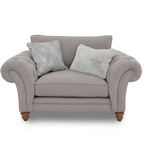 Boutique Collection  Blenheim Classic Back Snuggler  Marlborough Silver with Oak Feet | Bed Sava