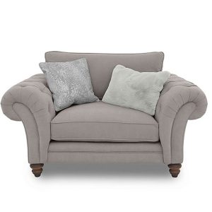 Boutique Collection  Blenheim Classic Back Snuggler  Marlborough Silver with Walnut Feet | Bed Sava