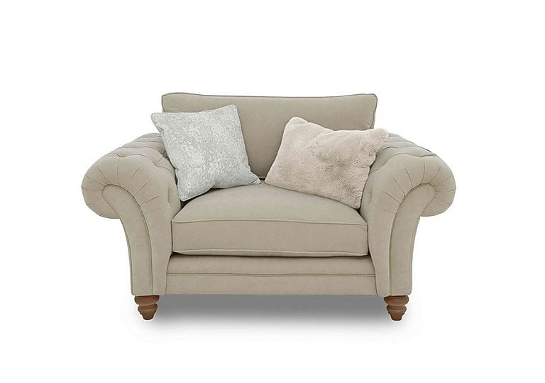 Boutique Collection - Blenheim Classic Back Snuggler - Marlborough Wicker Ivory with Oak Feet