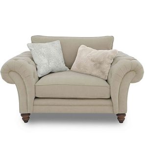 Boutique Collection  Blenheim Classic Back Snuggler  Marlborough Wicker Ivory with Walnut Feet | Bed Sava