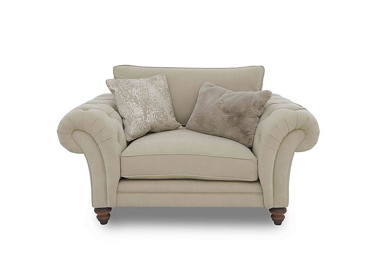 Boutique Collection - Blenheim Classic Back Snuggler - Marlborough Wicker Mink with Walnut Feet