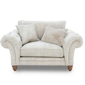 Boutique Collection  Blenheim Classic Back Snuggler  Savoy Ivory with Oak Feet | Bed Sava