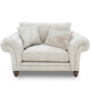 Boutique Collection  Blenheim Classic Back Snuggler  Savoy Ivory with Walnut Feet | Bed Sava