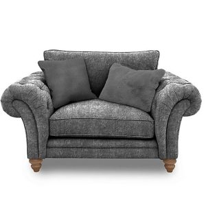 Boutique Collection  Blenheim Classic Back Snuggler  Savoy Raven with Oak Feet | Bed Sava