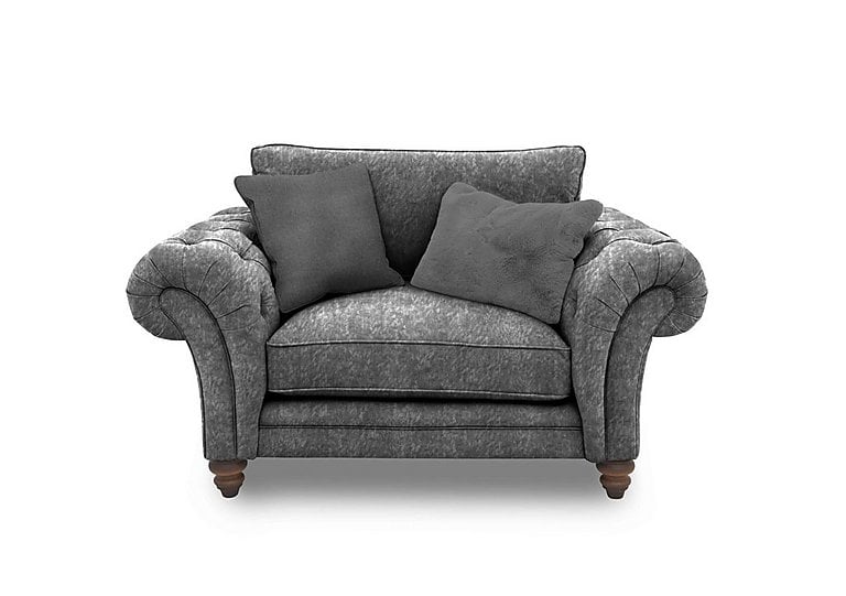 Boutique Collection - Blenheim Classic Back Snuggler - Savoy Raven with Walnut Feet