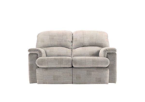 G Plan  Chloe 2 Seater Fabric Power Recliner Sofa  Faro Sky | Bed Sava